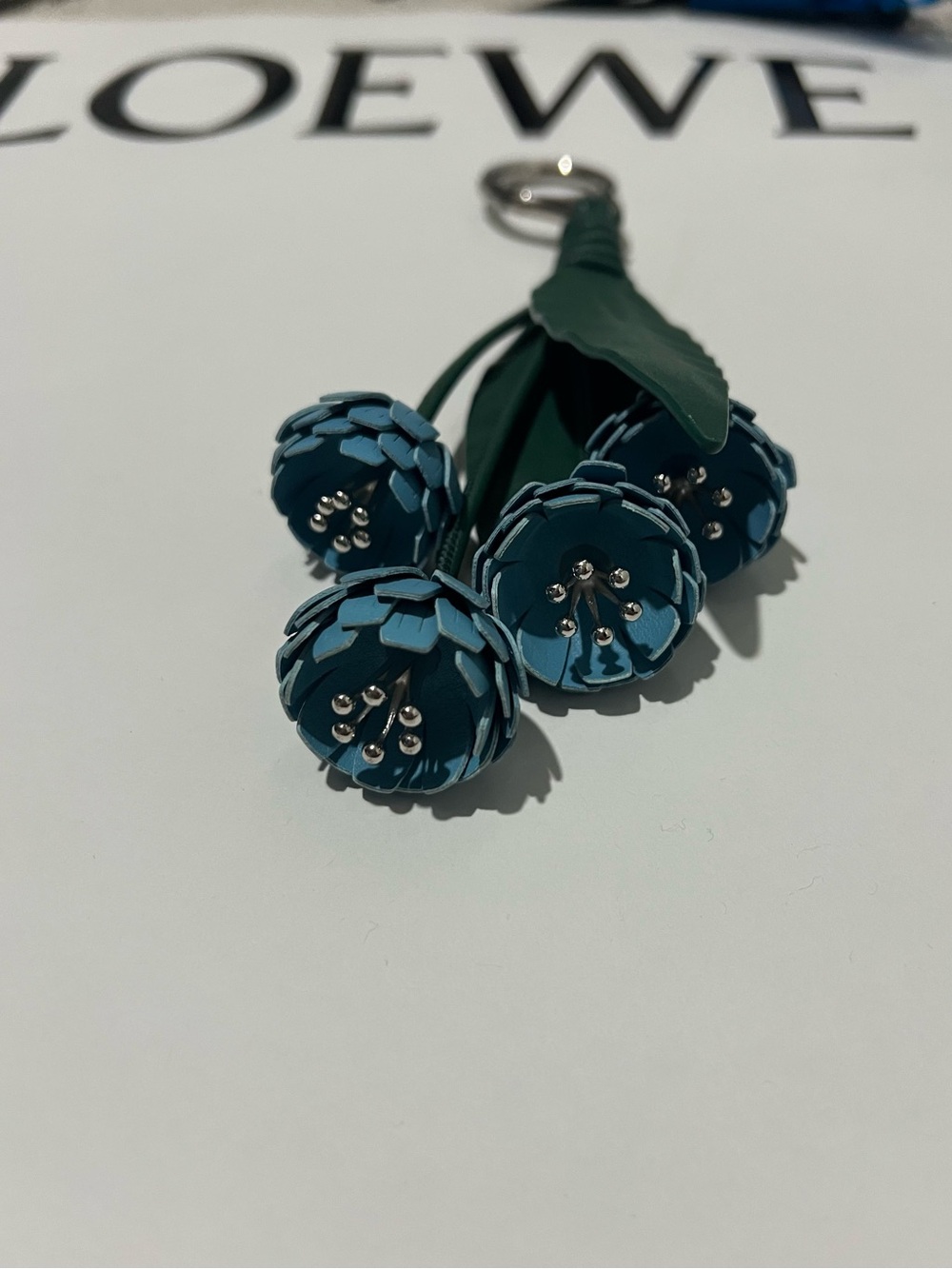 LOEWE Flower Charm in classic calfskin